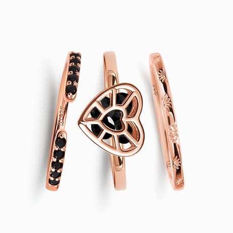 Black Obsidian Heart In Motion Set