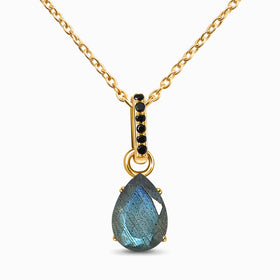Labradorite Black Spinel Necklace - Sway