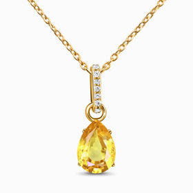 Citrine Necklace Sway - November Birthstone