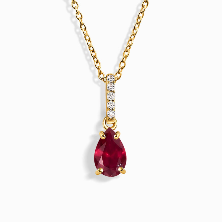 Ruby Necklace Sway - July Birthstone – Moon Magic
