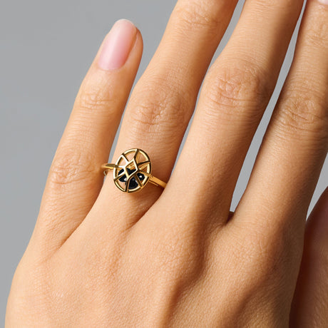 Black Obsidian Fidget Ring - Sacred Motion Medicine