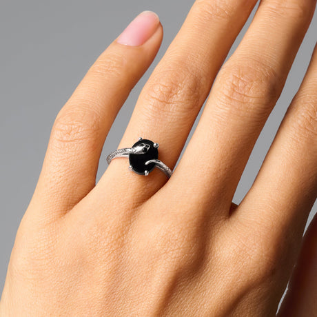 Black Onyx Ring - Serpent of Willpower