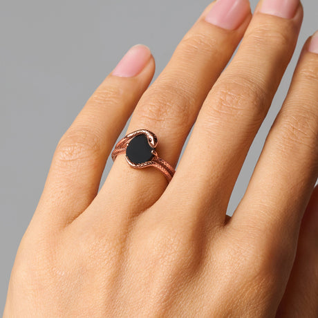 Black Onyx Ring - Serpent of Release