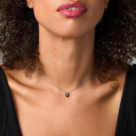 Labradorite & Black Obsidian - Toi Et Moi Necklace