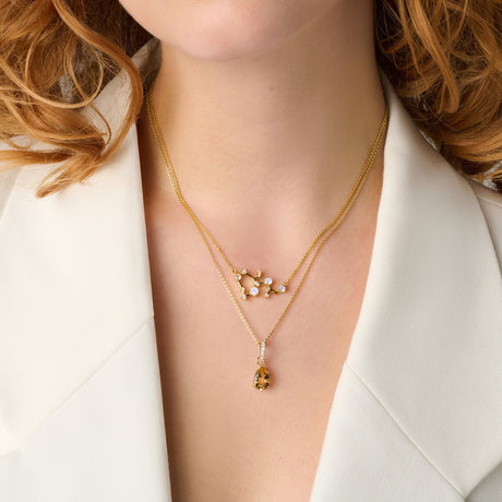 Sagittarius Zodiac & November Birthstone Necklaces