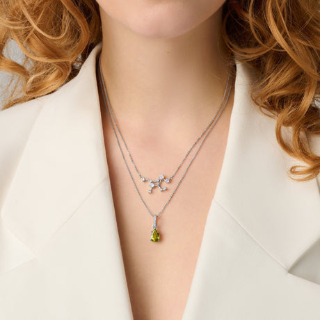 Virgo Zodiac & August Birthstone Necklaces