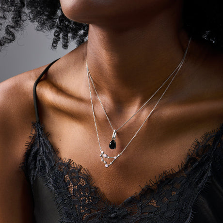 Capricorn Zodiac & December Birthstone Necklaces