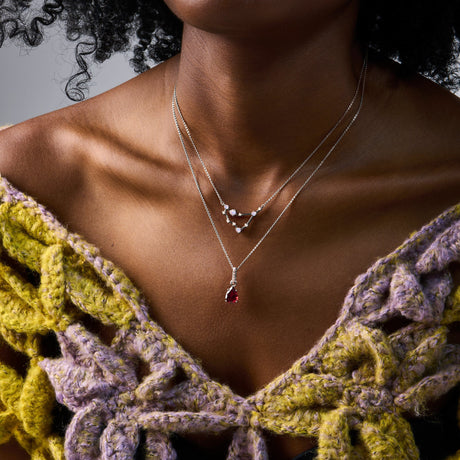 Capricorn Zodiac & January Birthstone Necklaces