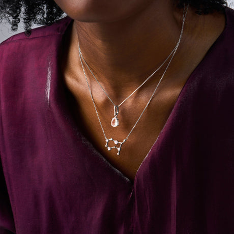 Gemini Zodiac & June Birthstone Necklaces