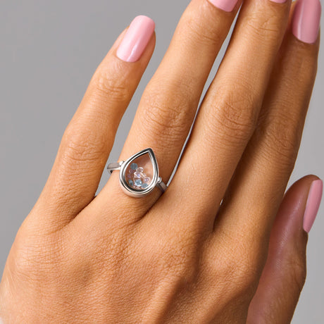 Moonstone Aquamarine Ring - Gem Glide