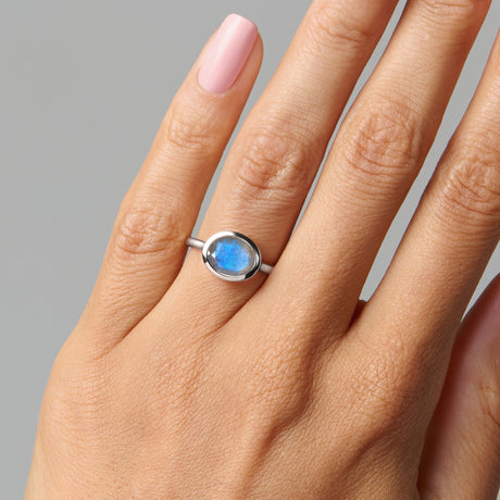 Labradorite Skin Touch Ring - Feel the Resilience