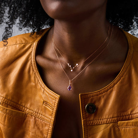 Pisces Zodiac & February Birthstone Necklaces