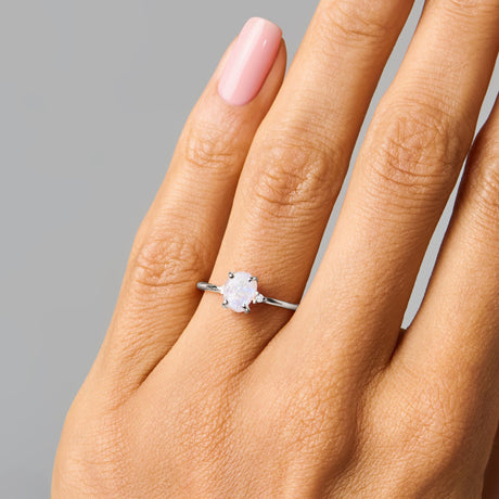 Moonstone Ring - Petite Raw Allure