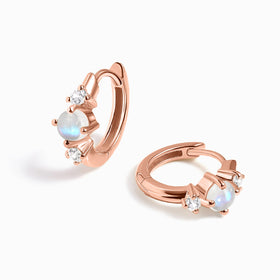 Moonstone Earrings - Loveliness Hoops