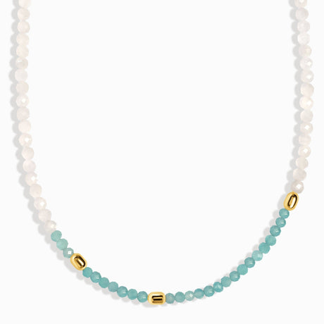 Amazonite White Moonstone Beads Necklace - Untamed