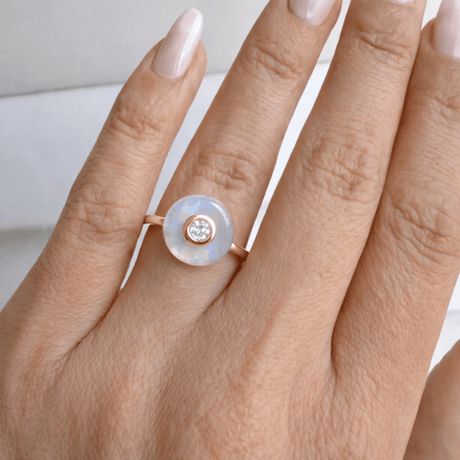 Moonstone Fidget Ring - Ora