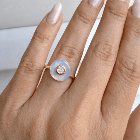 Moonstone Fidget Ring - Ora