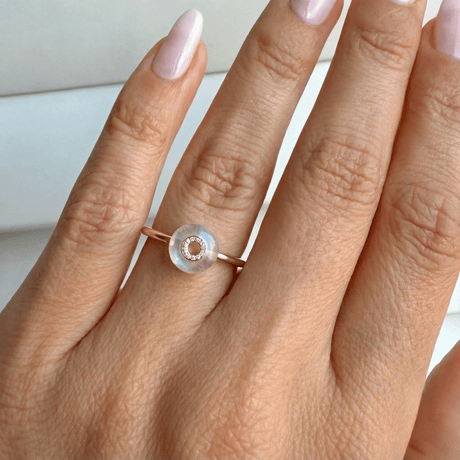Moonstone Fidget Ring - Liora