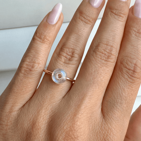 Moonstone Fidget Ring - Liora