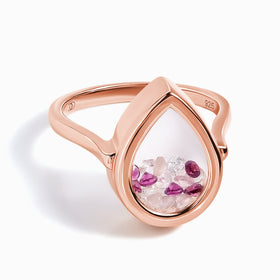 Rose Quartz Rhodolite Ring - Gem Glide