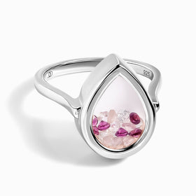Rose Quartz Rhodolite Ring - Gem Glide