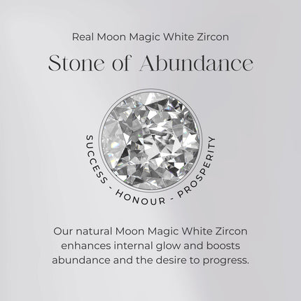 Garnet White Zircon Ring - Manon