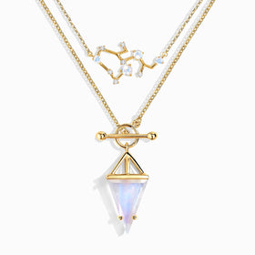 Moonstone Sagittarius Zodiac Constellation & Heroine Necklaces