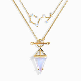 Moonstone Scorpio Zodiac Constellation & Heroine Necklaces