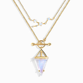 Moonstone Taurus Zodiac Constellation & Heroine Necklaces