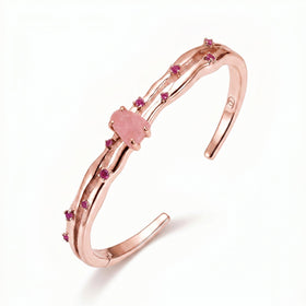 Rose Quartz Cuff - Flow