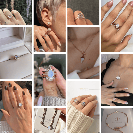 Moonstone Ring - Nude