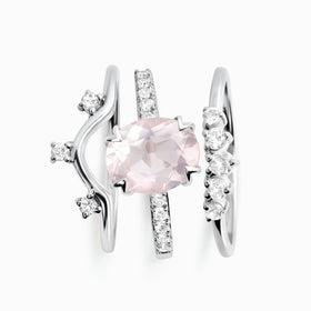 Harlow Ring & Wreath Band & Archer Band