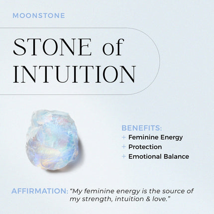 Moonstone Crystal Candle - Intuition