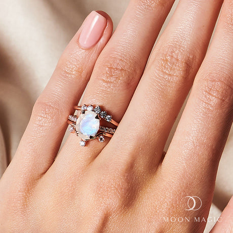 Moonstone Rings by Moon Magic | Worldwide Delivery