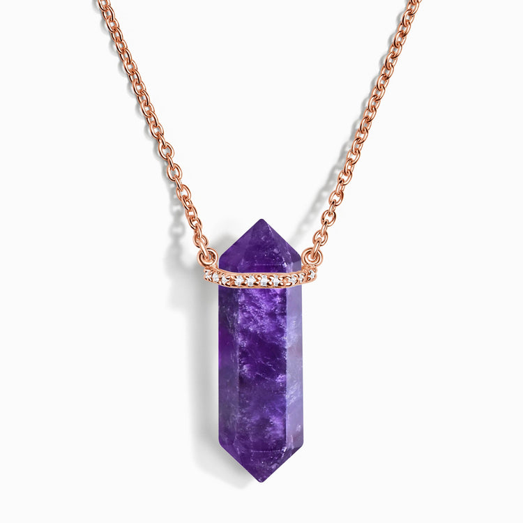 Statement Necklace Rough Faceted Amethyst Boulder, Neck Candy Purple - Ruby  Lane