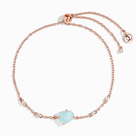 Raw Crystal Bracelet - Aquamarine 'Courage'