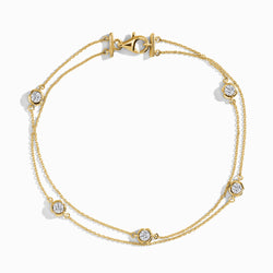 18k Yellow Gold 'I LOVE YOU' Bracelet