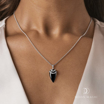 Black Obsidian Necklace - Goddess