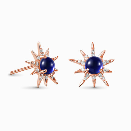 Blue Sapphire Earrings - Starlight Studs