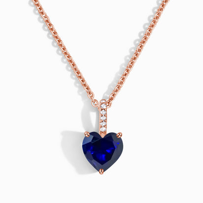 Buy Titanic Heart of the Ocean Pendant Necklace, Blue Sapphire Ocean Heart  Pendant , Silver With Clear CZ Online in India - Etsy