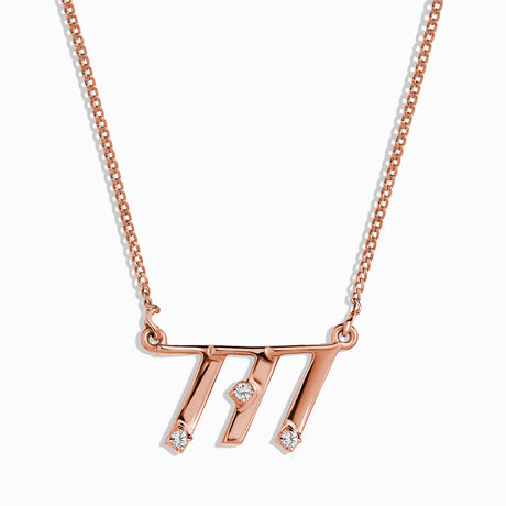 White Zircon Necklace - I Am Lucky