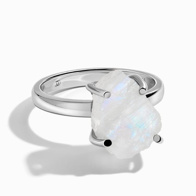 Rainbow Moonstone Silver Ring (KM by Juwelo)-2719BF | Juwelo