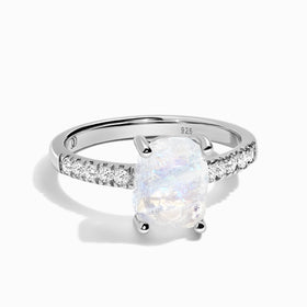 Raw Crystal Ring - Ritzy Moonstone