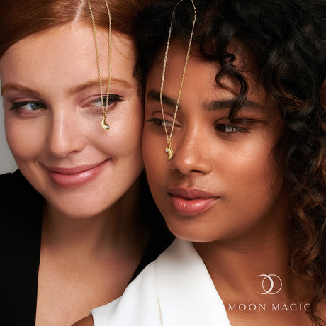 Friendship Necklaces - Moonstone Yin Yang