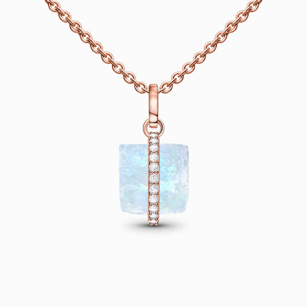 Raw Crystal Necklace - Sassy Moonstone Necklace