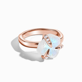 Raw Crystal Ring - Halcyon