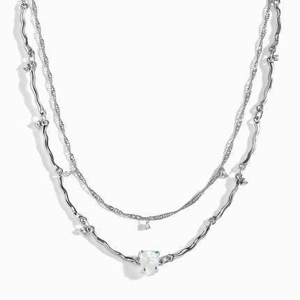 Raw Crystal Necklace - Flowing