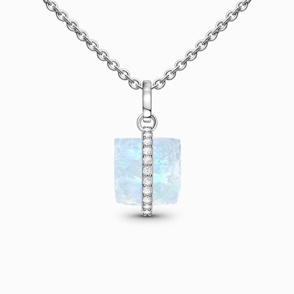 Raw Crystal Necklace - Sassy Moonstone Necklace