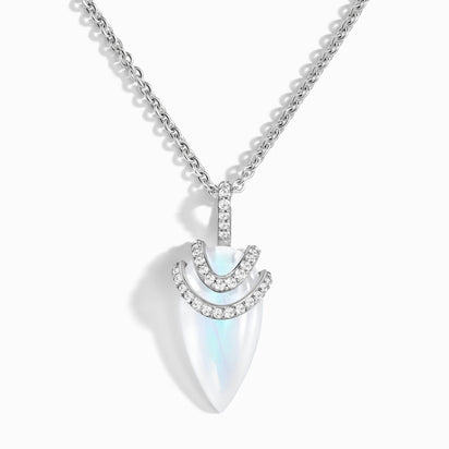 Sterling Silver Fire Opal Statement Stone Necklace – Sandy's Silver  Collections