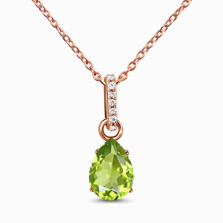 Peridot Necklace Sway August Birthstone – Moon Magic